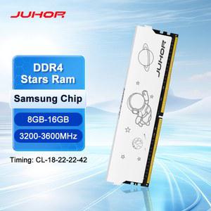 JUHOR 데스크탑 램 DDR4 8GB 16GB 3200MHz 3600MHz 새로운 딤 메모리