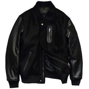 옴므파탈 양가죽 패딩 블르종 퀼팅 가죽 자켓 레더 점퍼