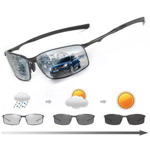 프리미엄 변색렌즈 편광 선글라스 안경 야간 운전