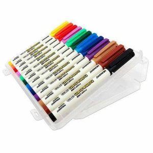 고품질 컬러펜 12색 네임펜 색상 필기구 마커 만년필 포함 (WFJ8JAO)