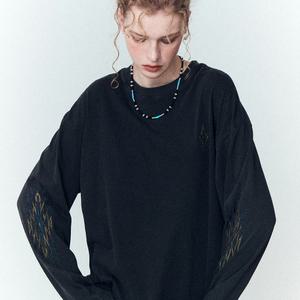 나바스타 피그먼트 롱슬리브 스모크블랙