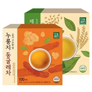 [다농원]다농원 누룽지 둥굴레차 100T+제주향기현미녹차100T