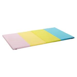 유치원 놀이매트 방염 체육매트 4cm 파스텔 4단 접이매트 대 늘봄학교 복지센터 유아반