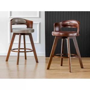 홈바의자 엔틱 홈 쿠션 바 회전 고급 홈바 키높이 높이