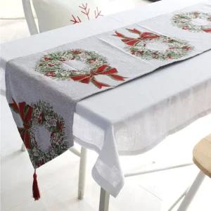 성탄절 분위기 식탁 테이블 러너 장식용 깔개 덮개 크리스마스러너 테이블러너 식탁러너