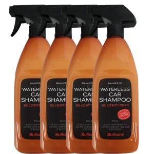 불스원 밸런스 업 물없이간편세차 600ml 4개 간편 셀프세차