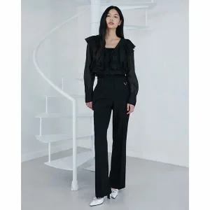 [에고이스트] ER1WP262 베이직 일자 슬림핏 롱 팬츠 (25년 봄)