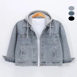 [후앙스]오버핏 후드 탈부착 캐주얼 청자켓 점퍼 GRJP1084