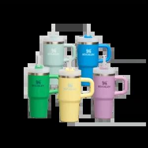 스탠리 ?처 H2.0 플로우스테이트 텀블러 20온즈 591ml 보온 보냉 빨대 텀블러 손잡이