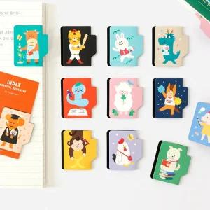 12가지 동물 인덱스 마그네틱 북마크/자석 책갈피,북마커,학생용,수험생용