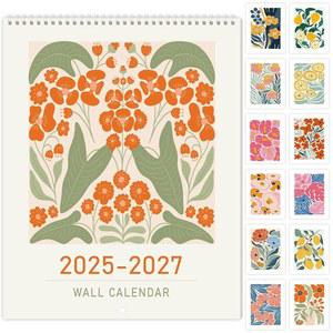 과슬리 월 캘린더 2025-2026, 세로 2026, 19개월 에스테틱 플로럴 2025년 9월부터 2027년 3월까지, 두꺼운 종이가 있는 28인치 x11인치 월간 플래너, 홈 오피스용 디자인