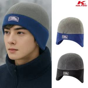 콜핑 공용 겨울 플리스 보온 귀덮개 등산 비니 모자