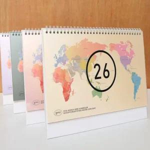 2026년 월드와이드 캘린더 탁상 데스크 업무 월간 플래너