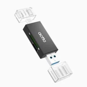 멀티 블랙 듀얼 카드리더기 C타입 USB 3.2 OTG (WFJO8AV)