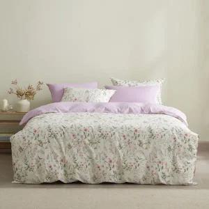 [소프라움 앤]에델 플라워 60수 고밀도 바이오워싱 이불커버 싱글(라벤더)