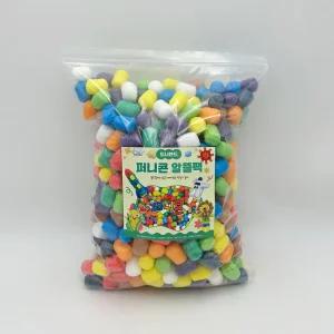 도너랜드 퍼니콘 리필 500알 알뜰팩 혼합색상 공예놀이 창의력 만들기재료