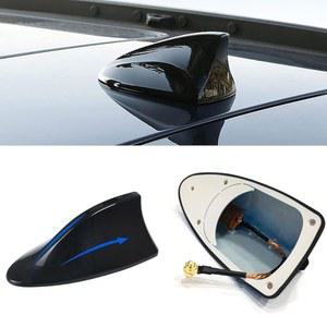 자동차용 ijuicy 1 PC 샤크 핀 안테나 커버, 자동차 토퍼, 접착 테이프가 있는 차량 모양 대부분의 자동차, SUV, 밴용 범용 액세서리(블랙)