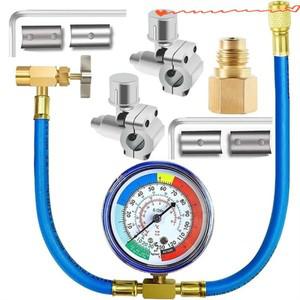 전문 수리 세트 냉매 충진 호스 게이지 R134A 도구 냉장고