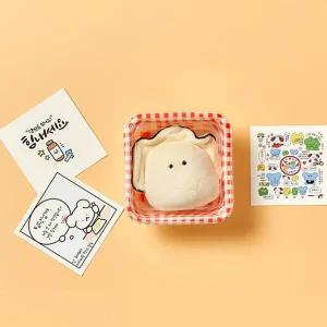 /알럽하우스 아기굴인형 키링 통통버터굴이+메세지카드+체크박스