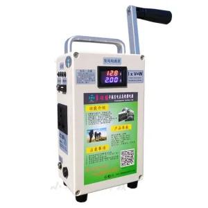 핸드 크랭크 수동발전기 자가 야외 대용량 가정용 12V