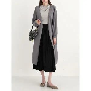 [하프클럽/]소플 데일리 베이직 오픈 롱 가디건_BDCS392