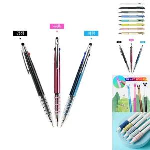 국산 코리아 5링 니들 3색 터치펜 니들 볼펜 3개 1세트/용품/문구/학용품/삼색/중성펜/펜/문구류/볼펜심/