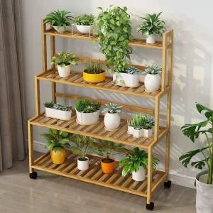 대형 베란다 다육 실내 선반 꽃 다이 화초 4단 진열대