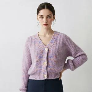 [샐리] 부클브이넥숏가디건_I5C-CCA027