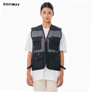 조끼 타스란 망사 원단 남녀공용