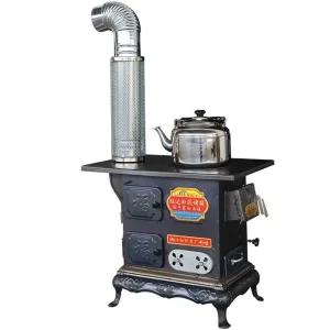 실내 화목난로 주철 석탄 대형 난방 무연 연통 스토브 난로(56cm)+패키지