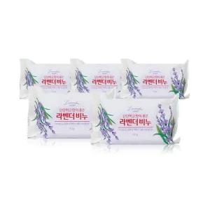 동서씨앤지 향이 좋은 라벤더 세수 비누 150g 5개/진정비누 인삼비누 홍삼비누 어성초비누 알로에비누