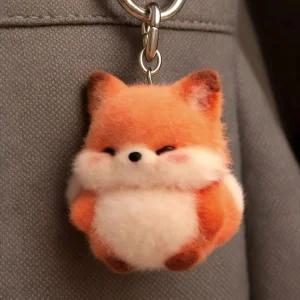 귀여운 여우 인형 키링 학생용 가방고리 동물