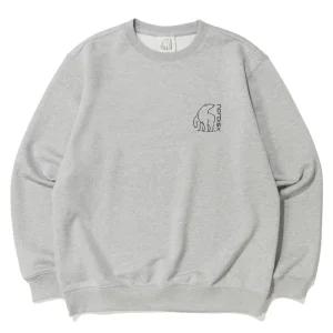 국내매장정품 노르디스크 맨투맨 티셔츠 미디엄 폴라베어 (Melange GREY) 스?셔츠 가을티셔츠 여자맨투맨