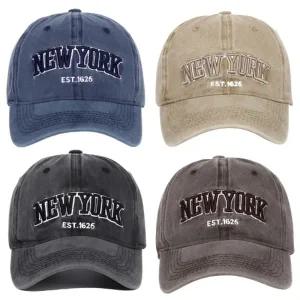 런칭 빈티지 NY 볼캡 캡모자 뉴욕 야구모자 워싱캡 데님 챙모자 남자모자 여자모자 군모