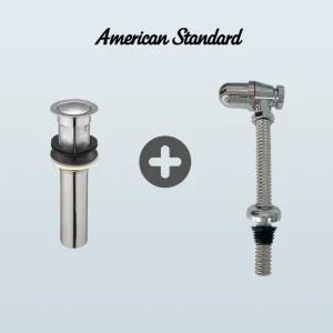 아메리칸스탠다드 친환경신소재 자동폽업+세면대 배수관 트랩 일체형세트  냄새차단 누수억류방지