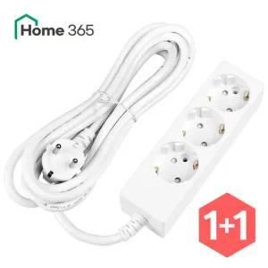 [홈365] 10A 국산 안전 접지 일반 멀티탭 3구 3m 2개