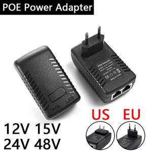 POE 어댑터 AC 110V 240V to DC 12V 15V 18V 24V 48V 0.5A 1A 인젝터 전원 공급 변압기 24W 12W