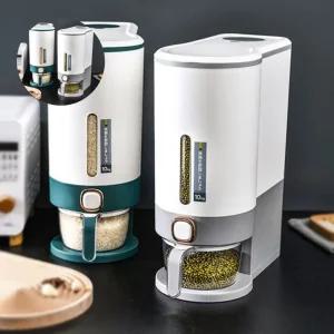 (제스트)잡곡통 밀폐 진공 쌀통 택1 5kg 10kg 시리얼통