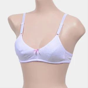 주니어용 2단계 노와이어 후크 브라 숙녀 속옷 초등학생 탑