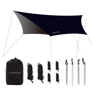 [콩심팥심]헥사타프 코팅 실 레인 타프 캠핑 그늘막 방수 쉘터