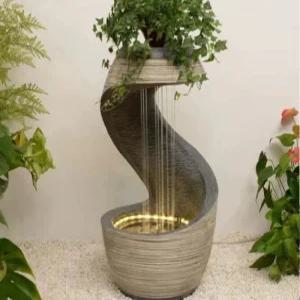 실내 분수대 인공 사무실 가습기 거실 장식품 폭포