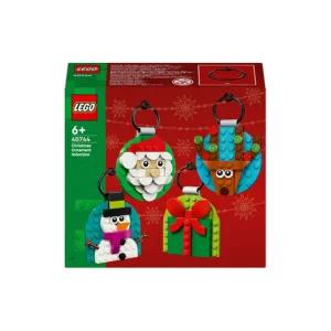 레고 스페셜 학습교재 수업교구 어린이 선물 4가지 장식품이 들어있는 크리스마스 트리 세트