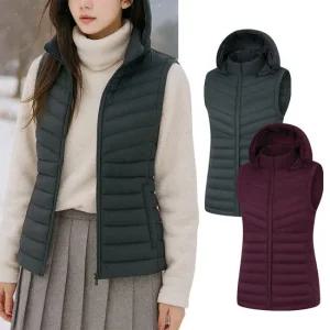 콜핑 여성 겨울 웰론 퀄팅 슬림효과 경량 등산 패딩 조끼