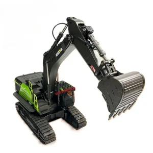 HUINA 114 RC 선물 후이나 차량 합금 조종 22채널 장난감 1593 굴삭기