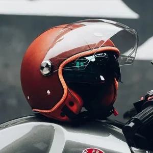 바이크 오토바이 반모헬맷 DOT 롱 바이저 남여공용공용 오픈 페이스 헬멧 더블 제트 안전 사계절 3/4