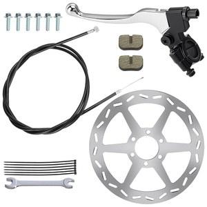 미니바이크 CT100U CC100X 바하 두들버그 DB30 모토박스 MBX10 MBX11 모토 80cc 105cc 79cc 부품 61인치 브레이크 케이블용 180mm 후면 디스크 로터 교체 기능이 있는 YOXUFA 미니 자전거 키트