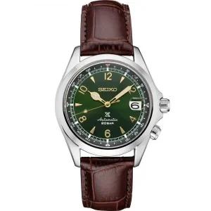 Seiko 세이코 [세금포함] [정품] PROSPEX SPB121 ALPINIST 그린 다이얼 W 가죽 스트랩 자동 시계 손목시계