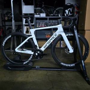 윈스페이스 C5 에어로 105 Di2 풀카본 로드 자전거 펄 화이트