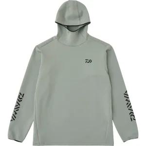 다이와 DE-9225 스트레치 미기모 후드 티셔츠 그레이
