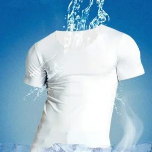 프라픽  심리스 브이넥 무봉제 무지 V넥 냉감 쿨 티 이너웨어 시원한 반팔 쿨링 기능성 셔츠